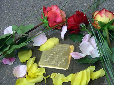 Der Stolperstein für Lina Hatje