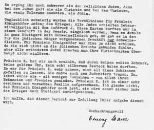 Brief Margarete Königshofer