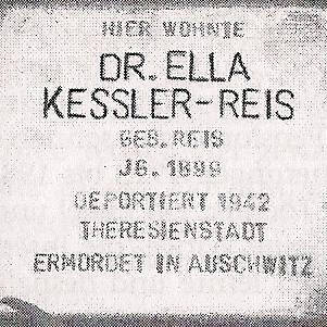 Stolperstein Kessler-Reis