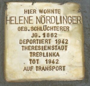 Nördlinger Helene  Gedenkstein
